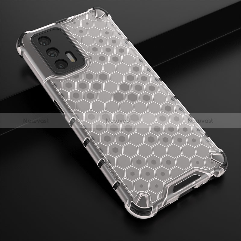 Silicone Transparent Frame Case Cover 360 Degrees AM1 for Realme GT Master 5G