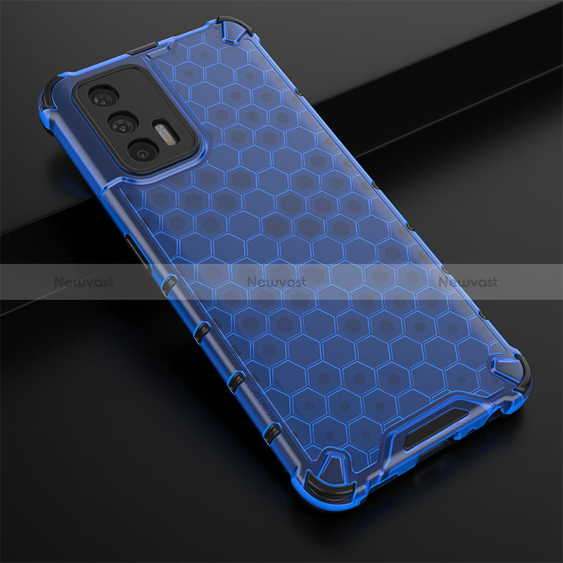 Silicone Transparent Frame Case Cover 360 Degrees AM1 for Realme GT Master 5G