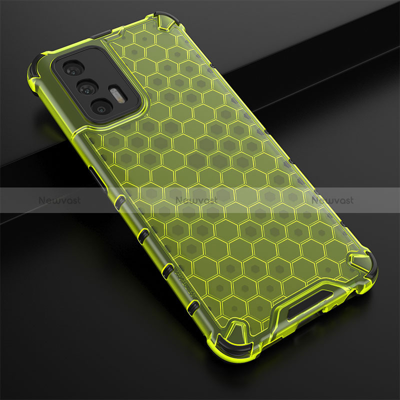 Silicone Transparent Frame Case Cover 360 Degrees AM1 for Realme GT Master 5G