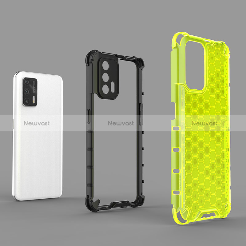 Silicone Transparent Frame Case Cover 360 Degrees AM1 for Realme GT Master 5G