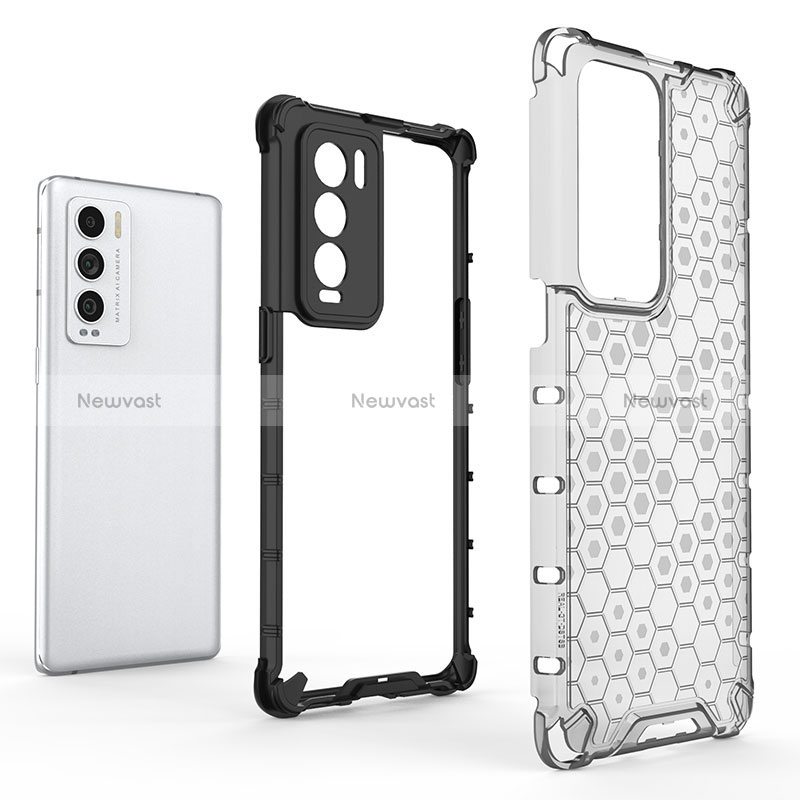 Silicone Transparent Frame Case Cover 360 Degrees AM1 for Realme GT Master Explorer 5G