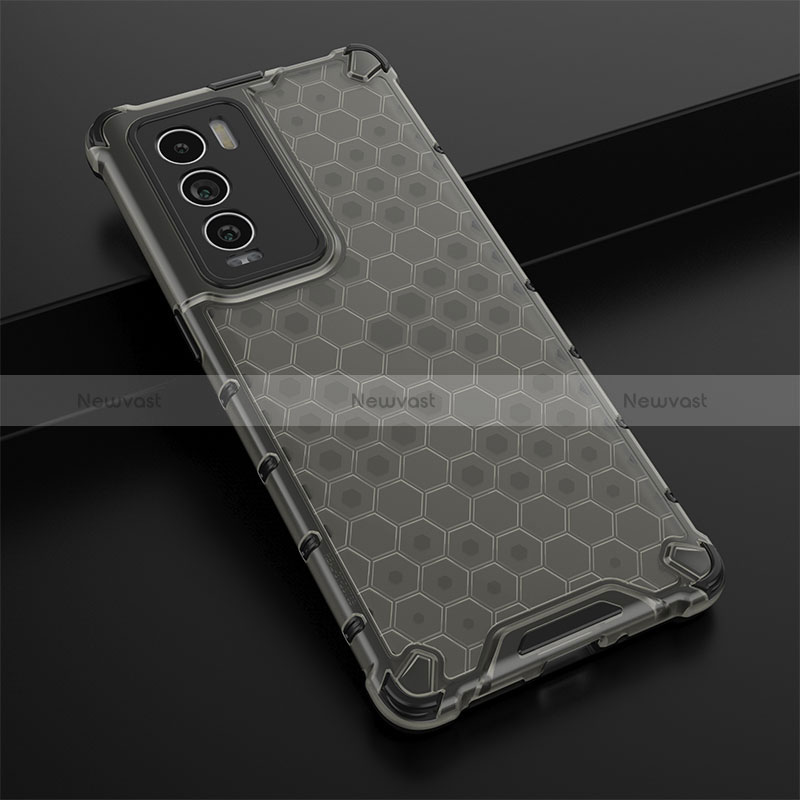 Silicone Transparent Frame Case Cover 360 Degrees AM1 for Realme GT Master Explorer 5G Black