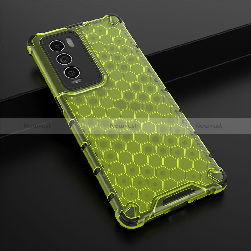 Silicone Transparent Frame Case Cover 360 Degrees AM1 for Realme GT Master Explorer 5G Green