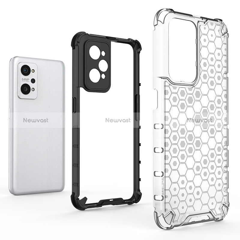 Silicone Transparent Frame Case Cover 360 Degrees AM1 for Realme GT Neo2 5G