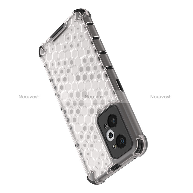 Silicone Transparent Frame Case Cover 360 Degrees AM1 for Realme GT2 5G