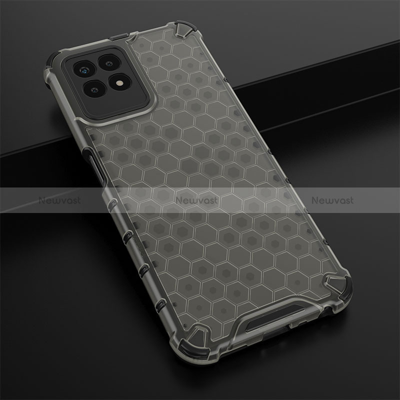 Silicone Transparent Frame Case Cover 360 Degrees AM1 for Realme Narzo 50 4G Black