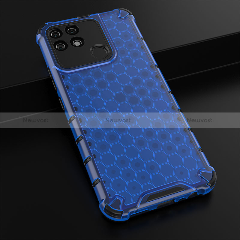 Silicone Transparent Frame Case Cover 360 Degrees AM1 for Realme Narzo 50A