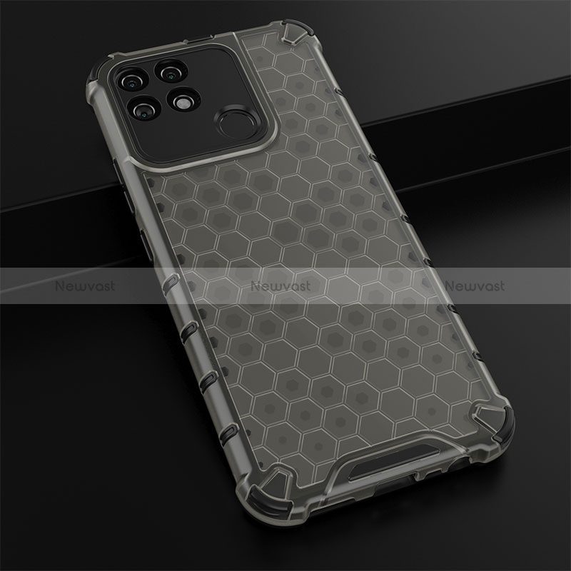 Silicone Transparent Frame Case Cover 360 Degrees AM1 for Realme Narzo 50A Black