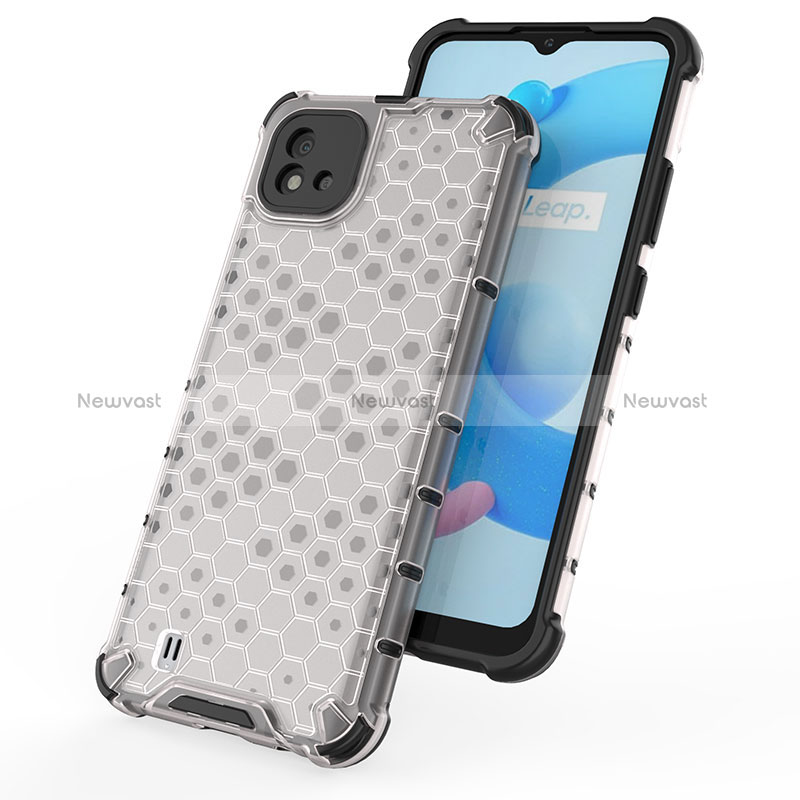 Silicone Transparent Frame Case Cover 360 Degrees AM1 for Realme Narzo 50i