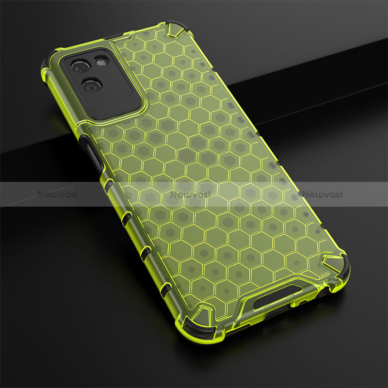 Silicone Transparent Frame Case Cover 360 Degrees AM1 for Realme V11 5G