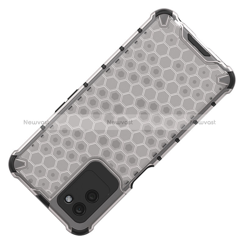 Silicone Transparent Frame Case Cover 360 Degrees AM1 for Realme V11 5G