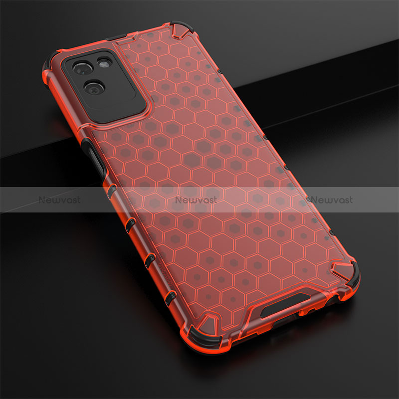 Silicone Transparent Frame Case Cover 360 Degrees AM1 for Realme V11s 5G