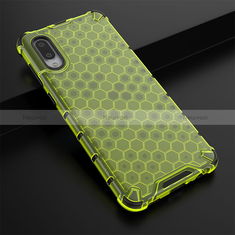 Silicone Transparent Frame Case Cover 360 Degrees AM1 for Samsung Galaxy A02