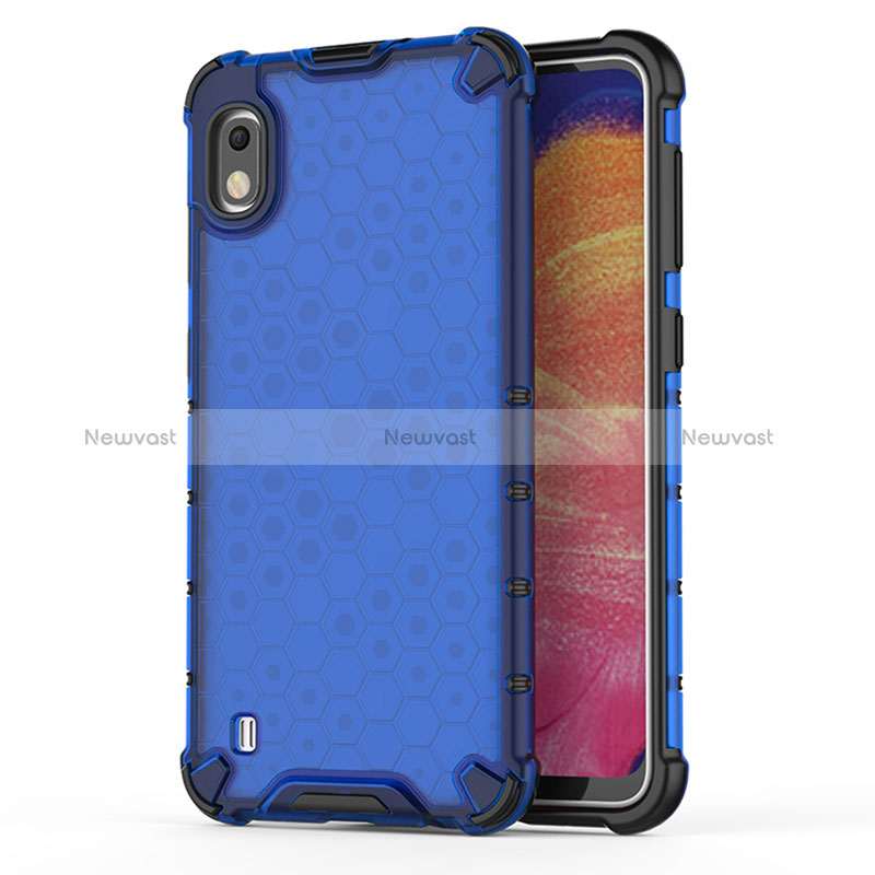 Silicone Transparent Frame Case Cover 360 Degrees AM1 for Samsung Galaxy A10