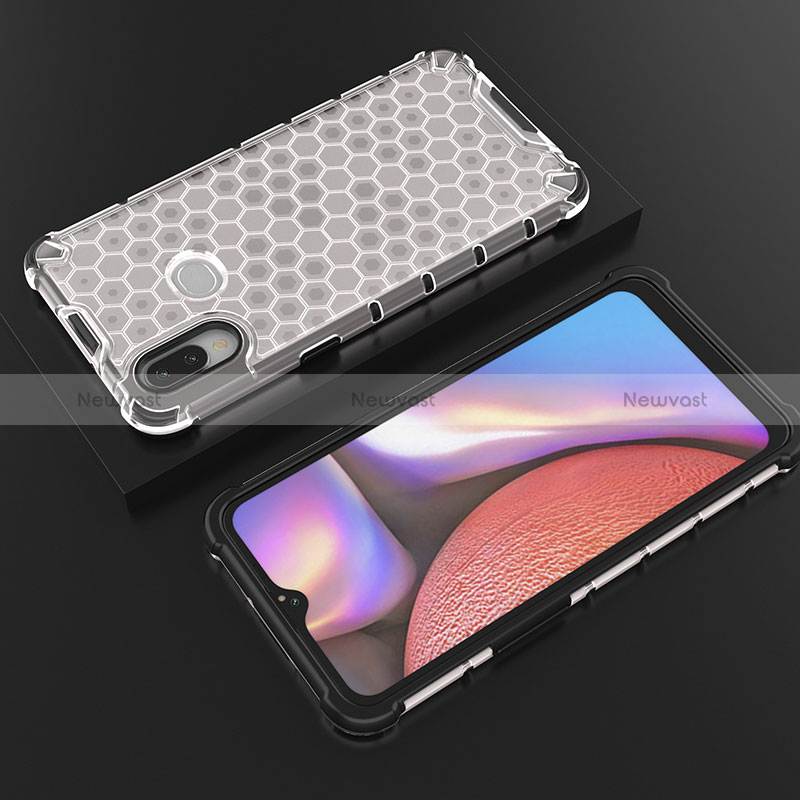 Silicone Transparent Frame Case Cover 360 Degrees AM1 for Samsung Galaxy A10s