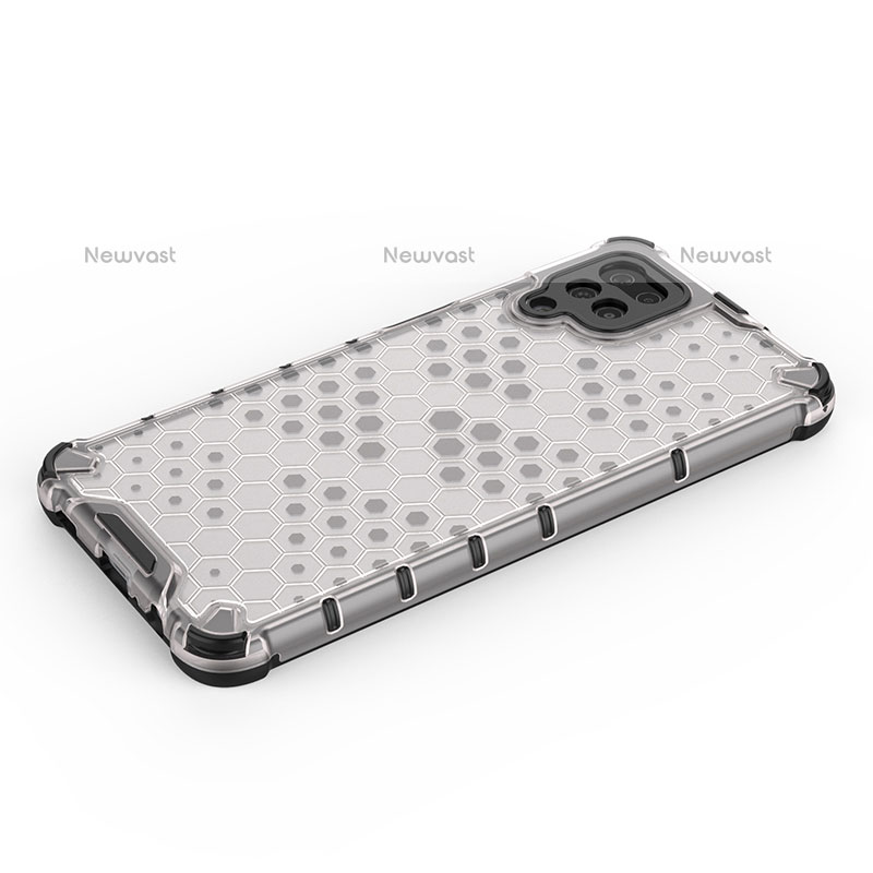 Silicone Transparent Frame Case Cover 360 Degrees AM1 for Samsung Galaxy A12