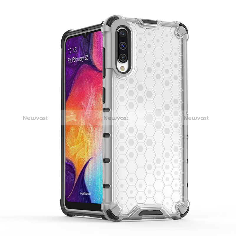 Silicone Transparent Frame Case Cover 360 Degrees AM1 for Samsung Galaxy A30S