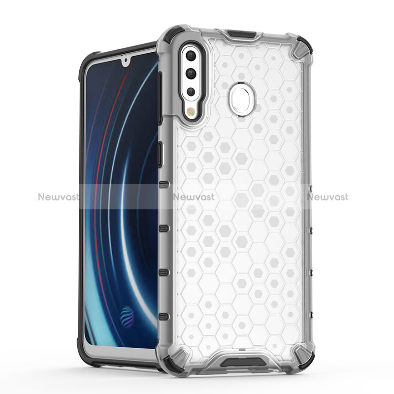 Silicone Transparent Frame Case Cover 360 Degrees AM1 for Samsung Galaxy A40s