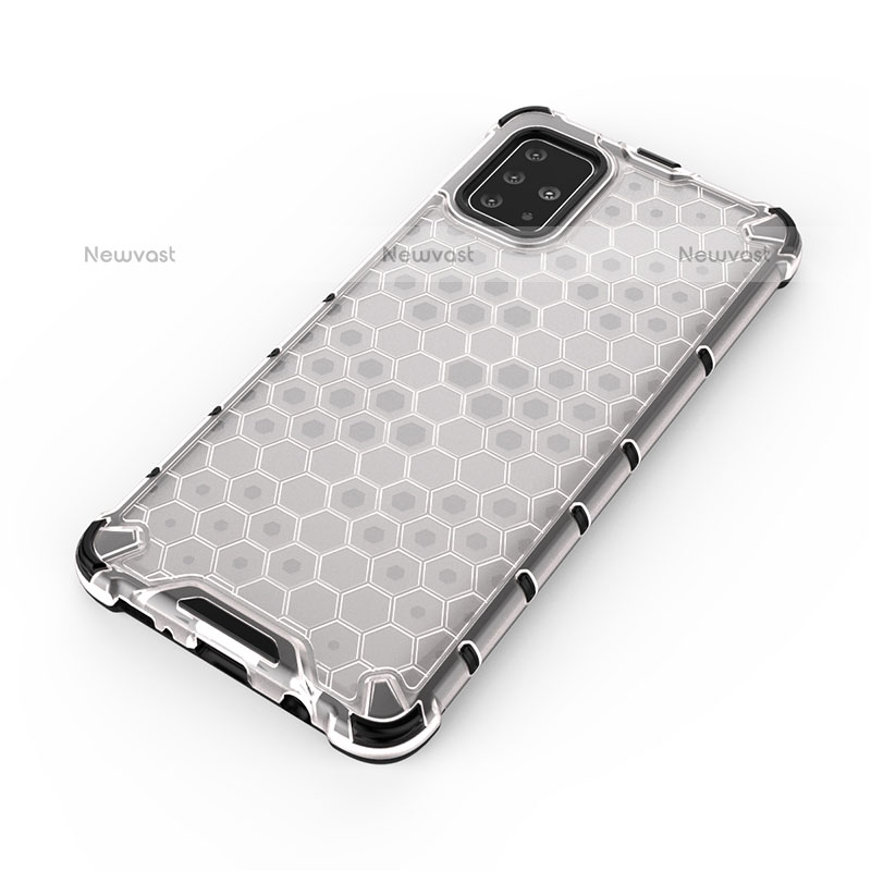 Silicone Transparent Frame Case Cover 360 Degrees AM1 for Samsung Galaxy A51 4G