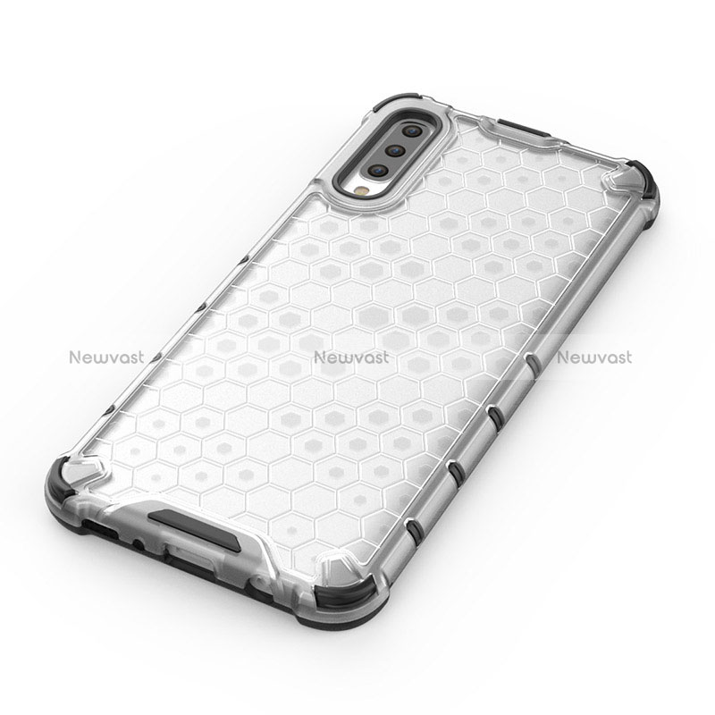 Silicone Transparent Frame Case Cover 360 Degrees AM1 for Samsung Galaxy A70S