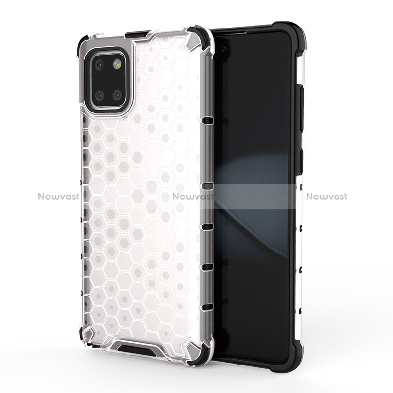 Silicone Transparent Frame Case Cover 360 Degrees AM1 for Samsung Galaxy A81