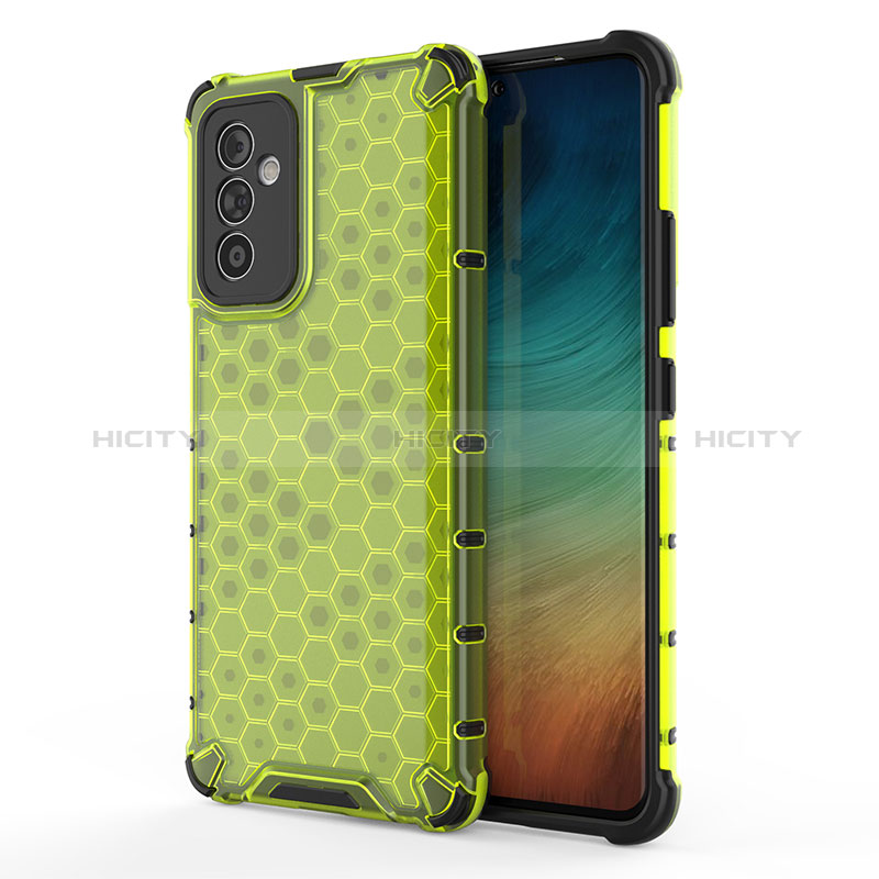 Silicone Transparent Frame Case Cover 360 Degrees AM1 for Samsung Galaxy A82 5G Green