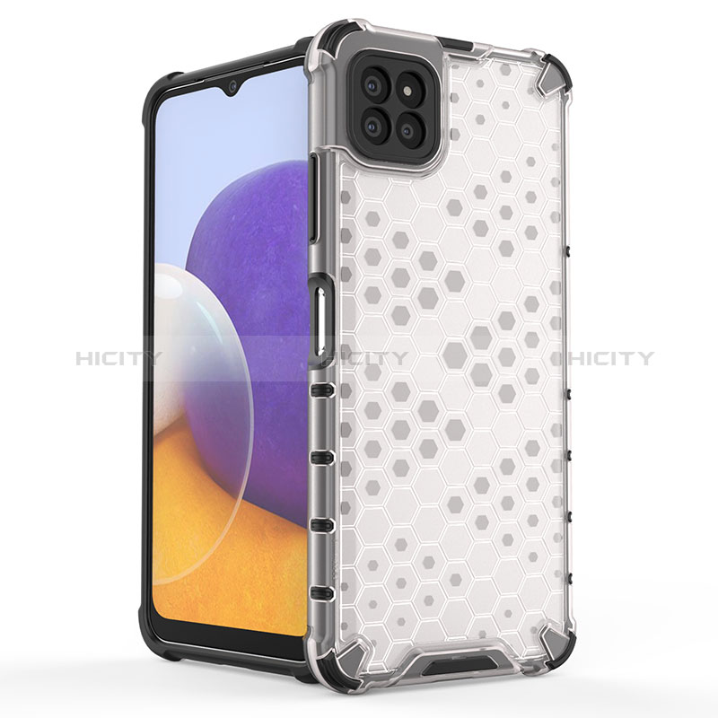 Silicone Transparent Frame Case Cover 360 Degrees AM1 for Samsung Galaxy F42 5G