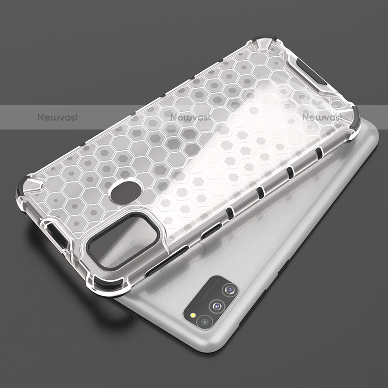 Silicone Transparent Frame Case Cover 360 Degrees AM1 for Samsung Galaxy M21