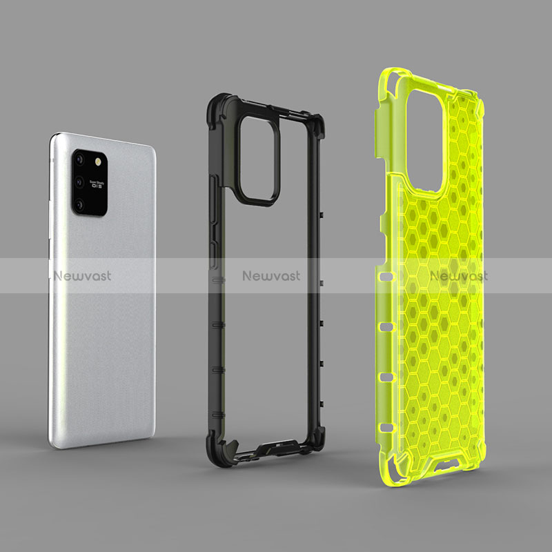 Silicone Transparent Frame Case Cover 360 Degrees AM1 for Samsung Galaxy M80S