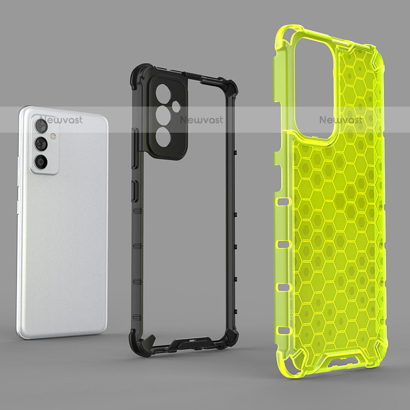 Silicone Transparent Frame Case Cover 360 Degrees AM1 for Samsung Galaxy Quantum2 5G