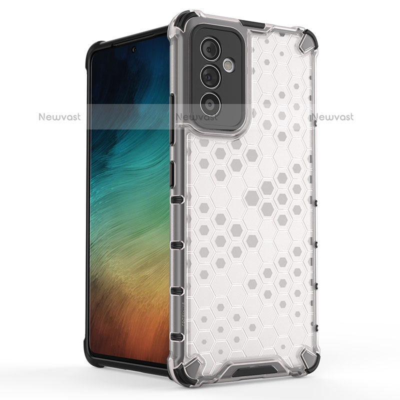 Silicone Transparent Frame Case Cover 360 Degrees AM1 for Samsung Galaxy Quantum2 5G