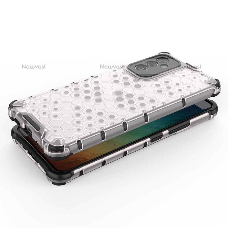 Silicone Transparent Frame Case Cover 360 Degrees AM1 for Samsung Galaxy Quantum2 5G