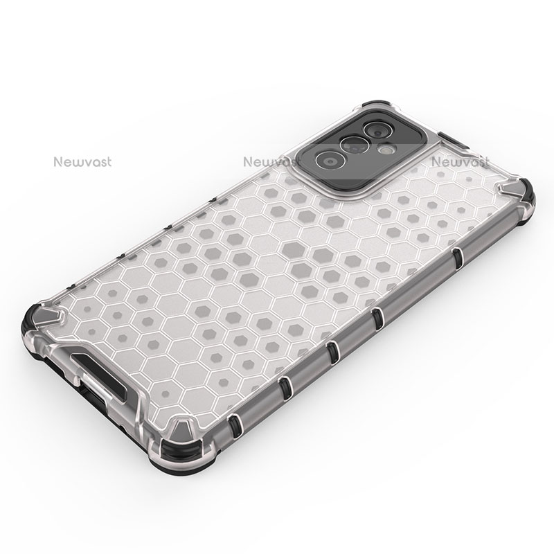 Silicone Transparent Frame Case Cover 360 Degrees AM1 for Samsung Galaxy Quantum2 5G