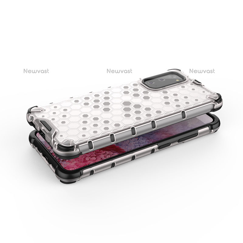 Silicone Transparent Frame Case Cover 360 Degrees AM1 for Samsung Galaxy S20