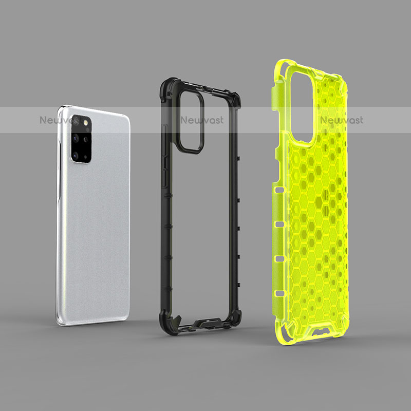 Silicone Transparent Frame Case Cover 360 Degrees AM1 for Samsung Galaxy S20 Plus 5G