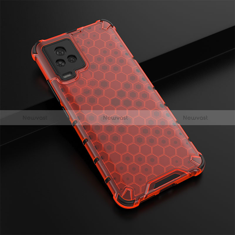 Silicone Transparent Frame Case Cover 360 Degrees AM1 for Vivo iQOO 7 5G