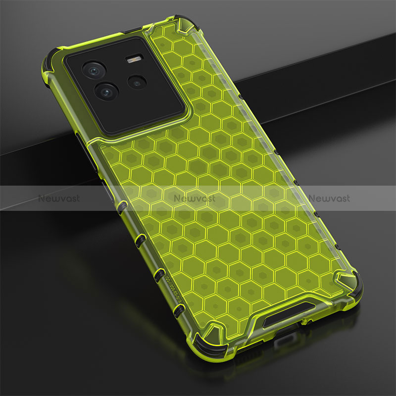 Silicone Transparent Frame Case Cover 360 Degrees AM1 for Vivo iQOO Neo6 5G