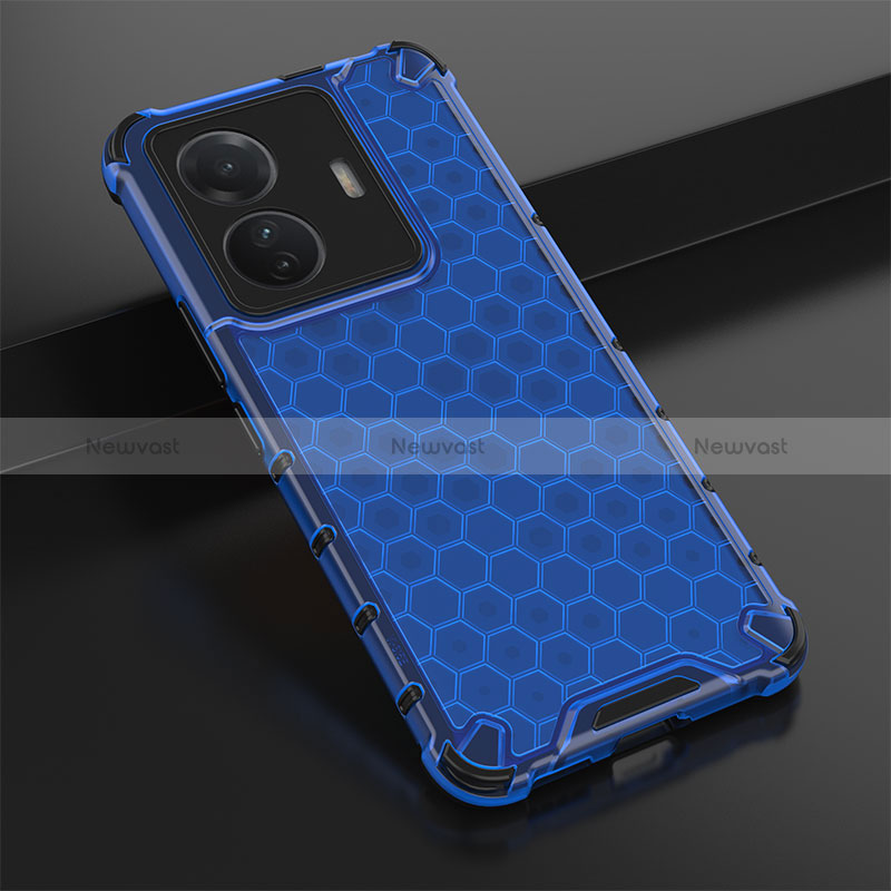 Silicone Transparent Frame Case Cover 360 Degrees AM1 for Vivo iQOO Z6 Pro 5G