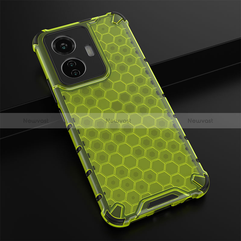 Silicone Transparent Frame Case Cover 360 Degrees AM1 for Vivo T1 4G