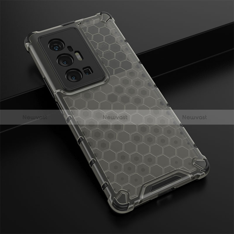 Silicone Transparent Frame Case Cover 360 Degrees AM1 for Vivo X70 Pro+ Plus 5G