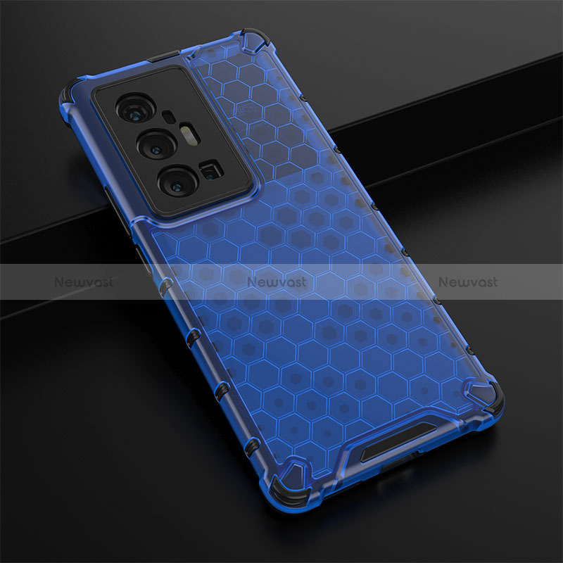 Silicone Transparent Frame Case Cover 360 Degrees AM1 for Vivo X70 Pro+ Plus 5G