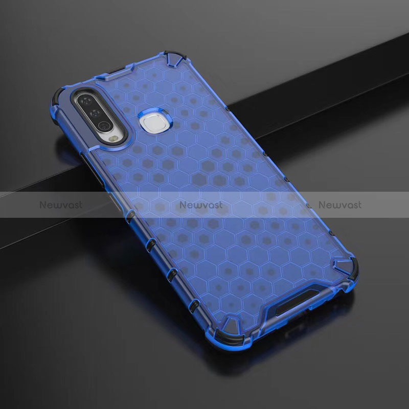 Silicone Transparent Frame Case Cover 360 Degrees AM1 for Vivo Y11