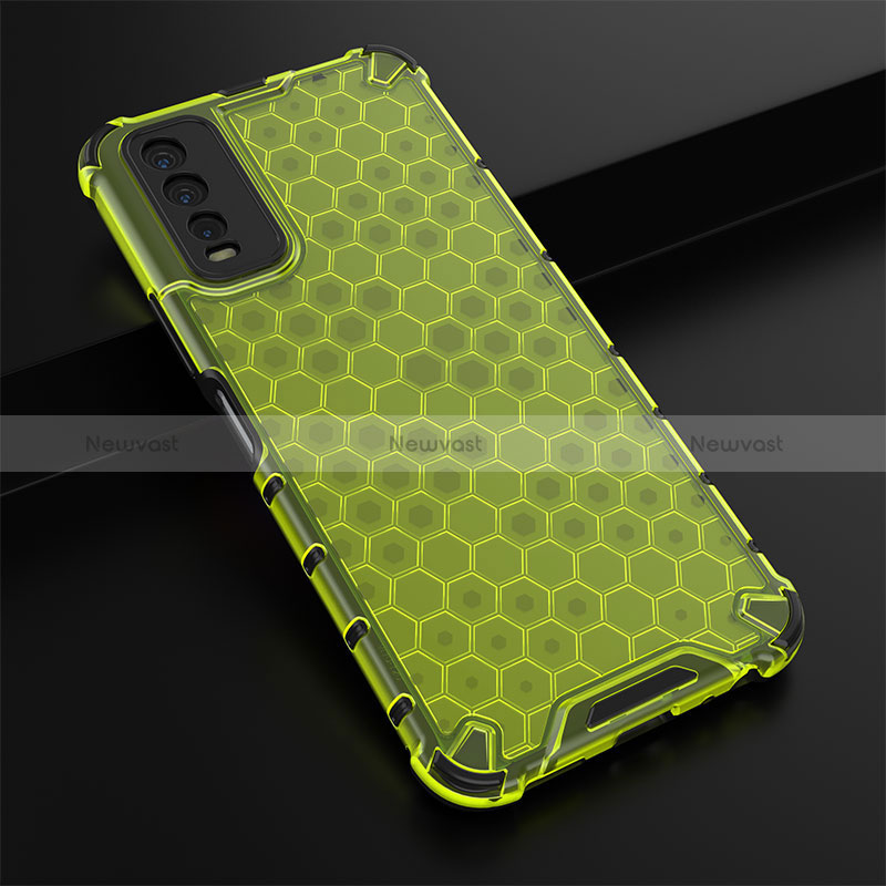 Silicone Transparent Frame Case Cover 360 Degrees AM1 for Vivo Y12A