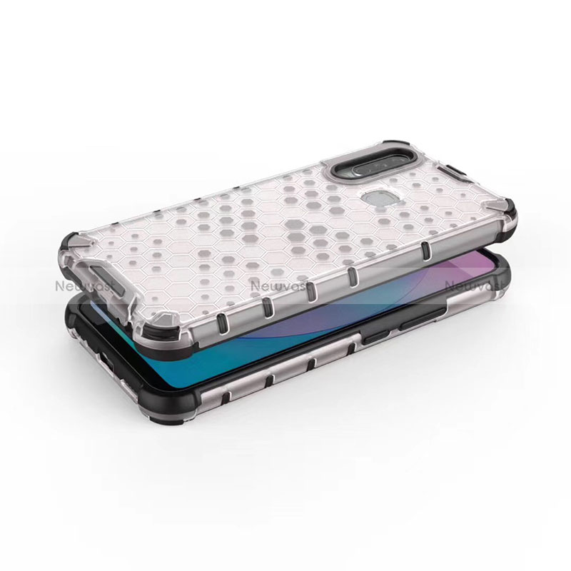 Silicone Transparent Frame Case Cover 360 Degrees AM1 for Vivo Y3