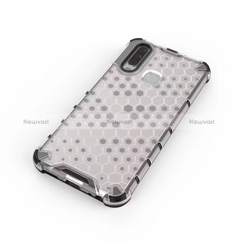 Silicone Transparent Frame Case Cover 360 Degrees AM1 for Vivo Y3s