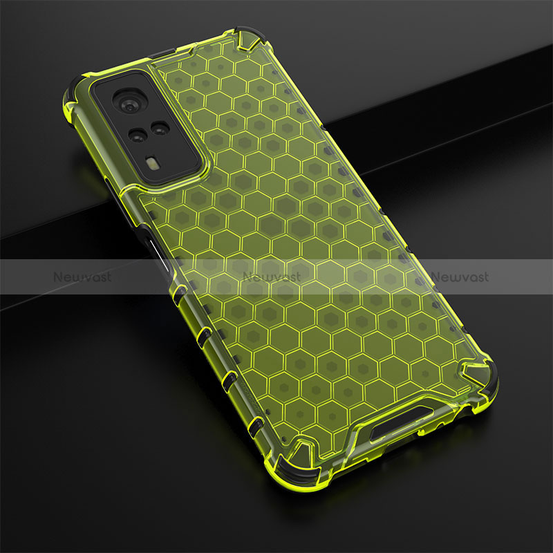 Silicone Transparent Frame Case Cover 360 Degrees AM1 for Vivo Y51 (2021)