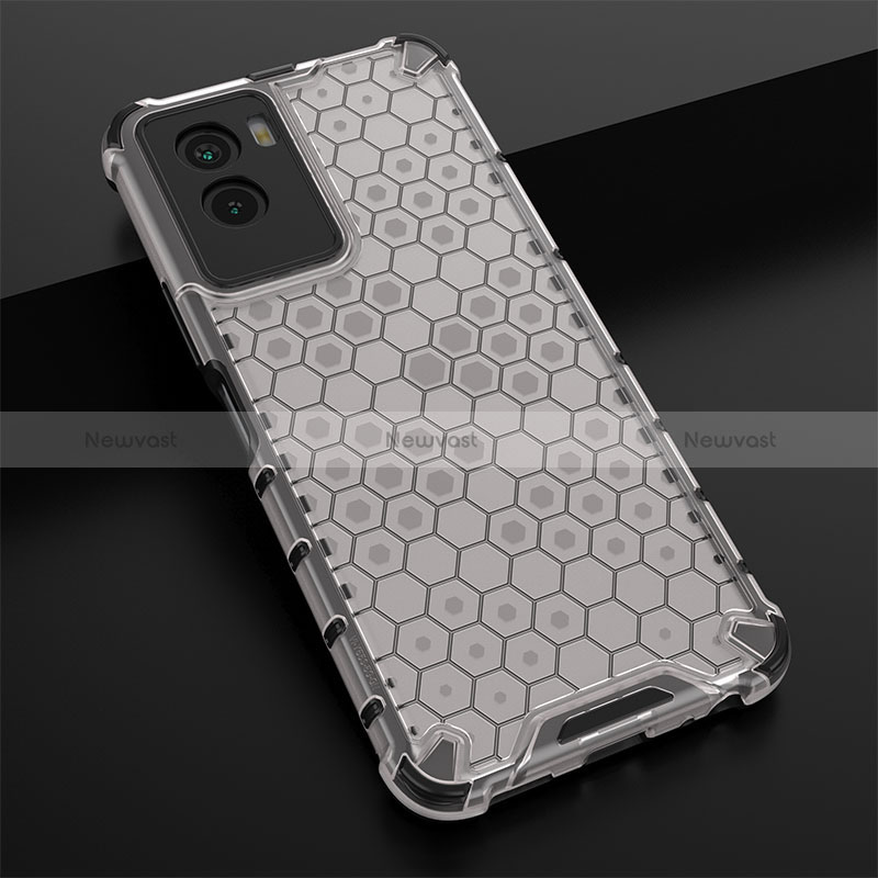 Silicone Transparent Frame Case Cover 360 Degrees AM1 for Vivo Y55s (2021)