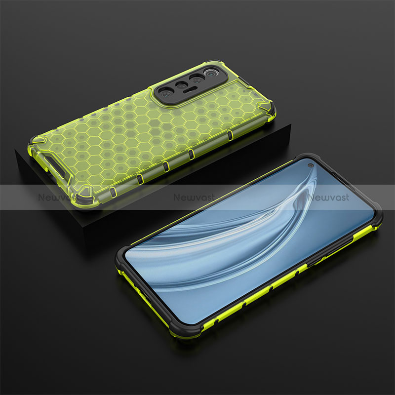 Silicone Transparent Frame Case Cover 360 Degrees AM1 for Xiaomi Mi 10S 5G