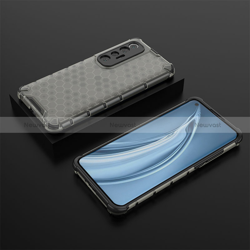 Silicone Transparent Frame Case Cover 360 Degrees AM1 for Xiaomi Mi 10S 5G