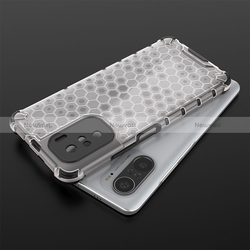 Silicone Transparent Frame Case Cover 360 Degrees AM1 for Xiaomi Mi 11i 5G